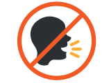 Icon showing silence